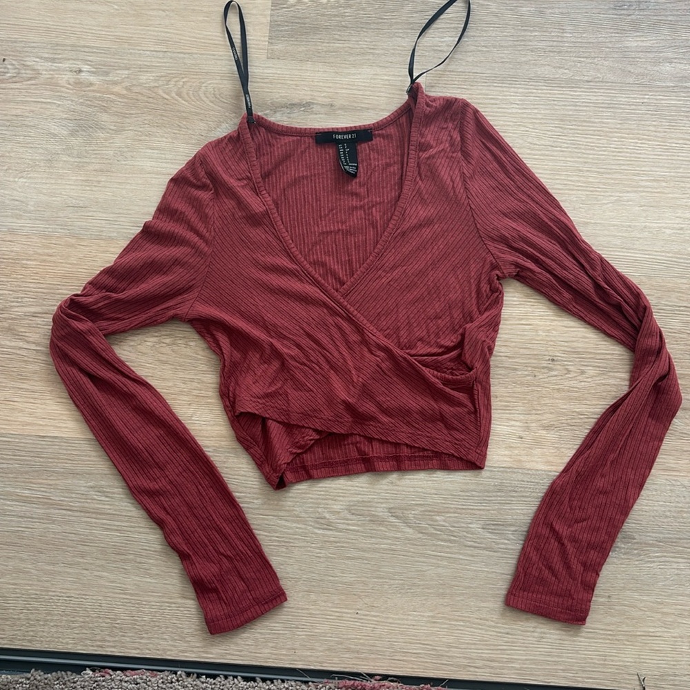 Forever 21 Cotton Ribbed Crop Top